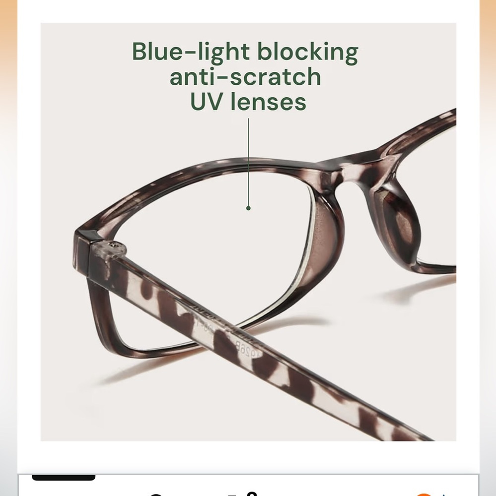 🆕 6 Stylish Eyeglasses Set with 6 Leather Case reading glasses blue ray blocker - Picture 5 of 12